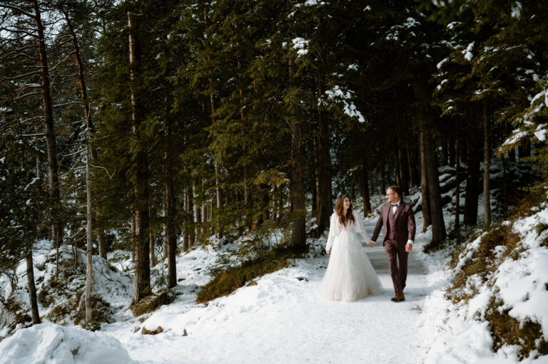 winterliches Paarshooting am Eibsee