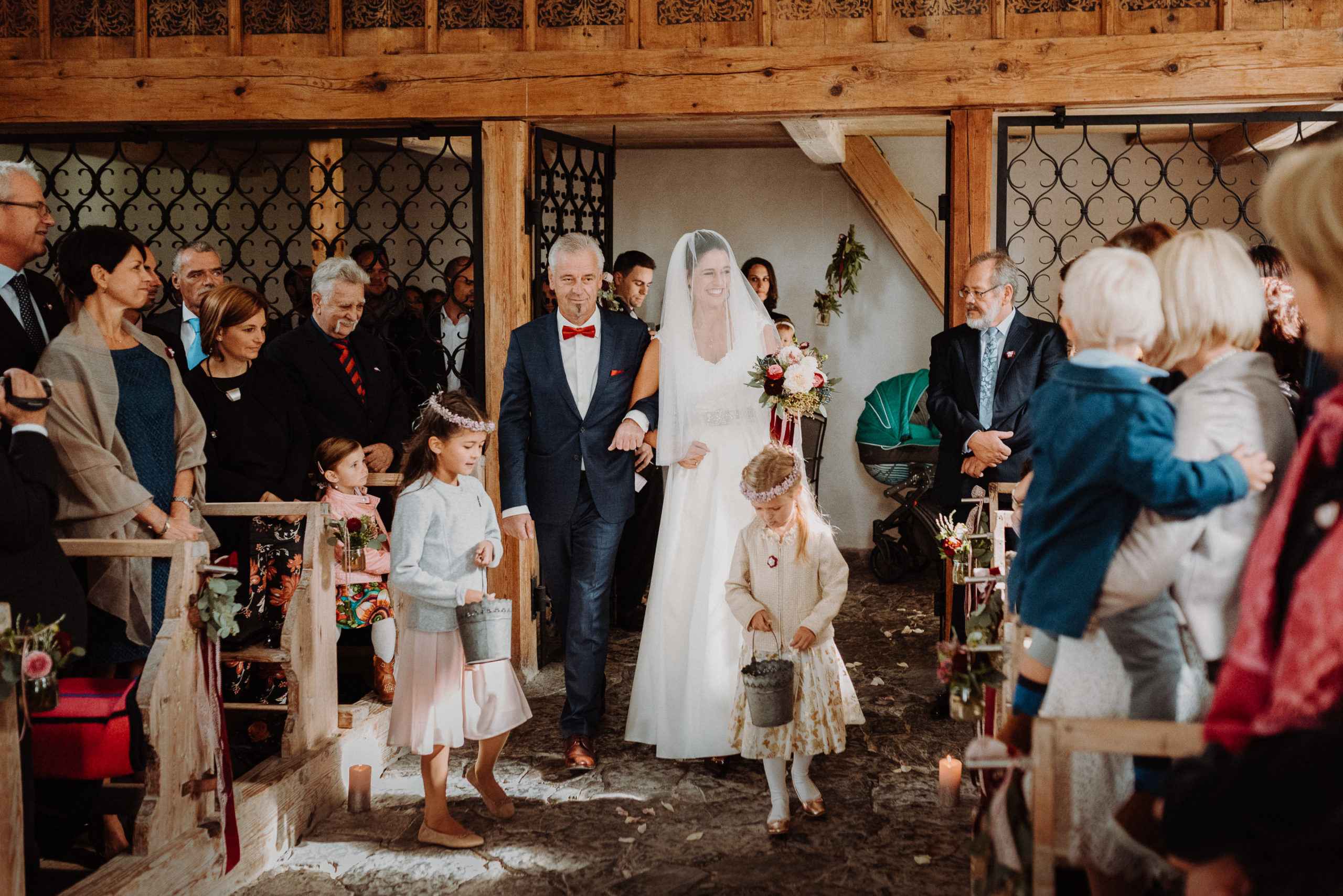 Kirchliche Trauung in der Rochuskapelle in Biberwier