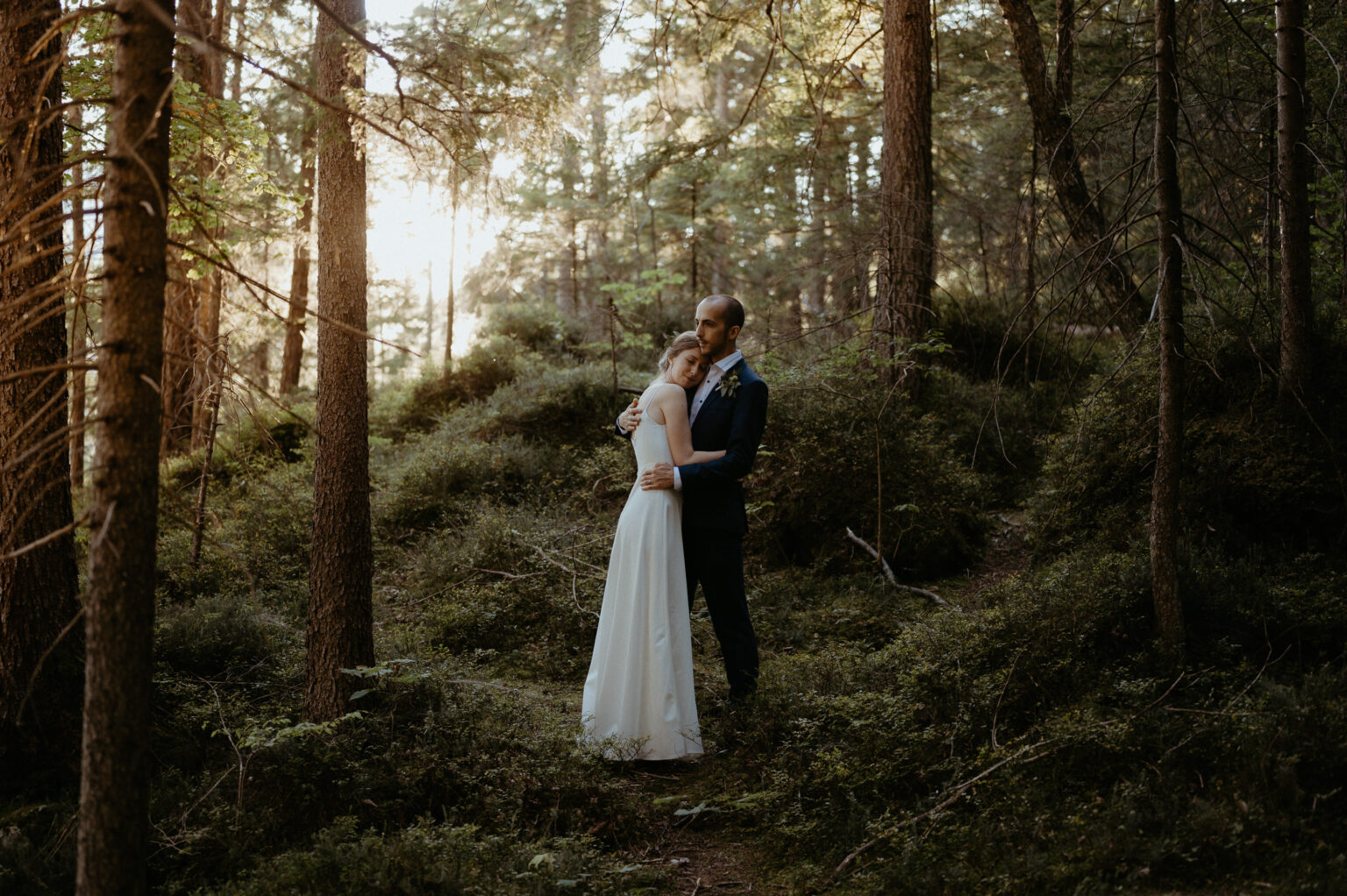 Paarshooting am Eibsee bei Sonnenuntergang